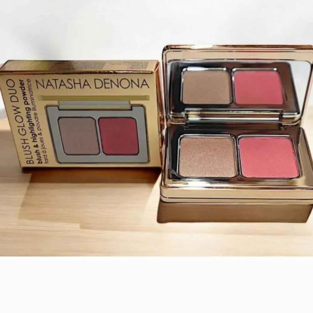 CLEARANCE! Natasha Denona Mini Blush Glow Duo: Light & Golden Coral, NIB